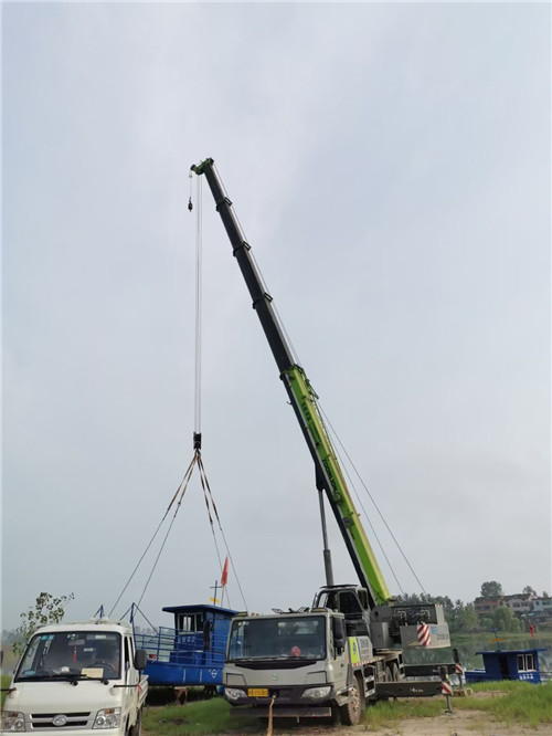 垣曲县桥梁建设吊装案例